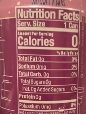 Werewolf Howls nutrition facts table