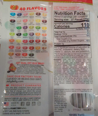 Gourmet Jelly Beans front packaging