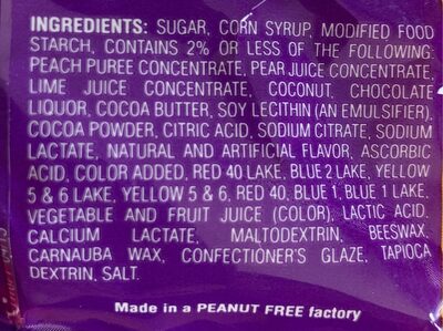 Bean boozled ingredients label