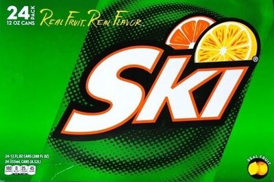 Ski authentic citrus soda front packaging
