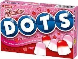 Valentine dots candy
