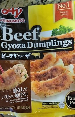 Beef gyoza dumplings