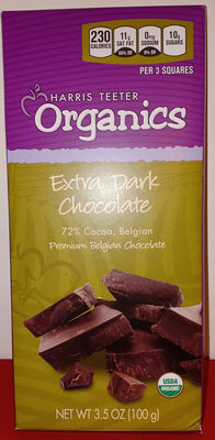 Harris teeter organics extra dark chocolate