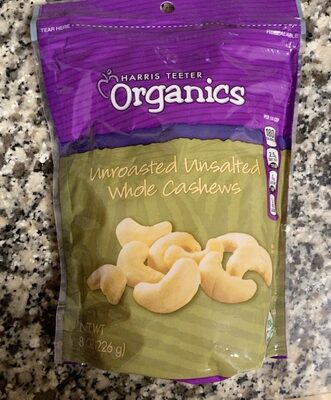 Unroasted Unsalted Whole Cashews