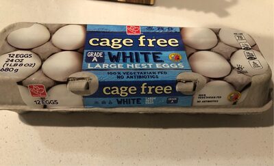 Cage Free Grade A White front packaging