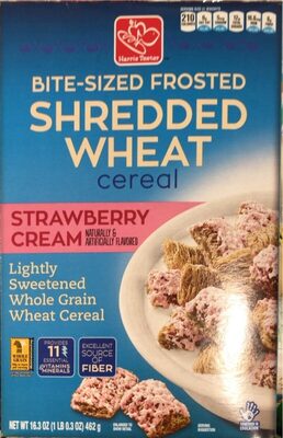 Bite-Sized Frosted Shredded Wheat Cereal Strawberry Cream