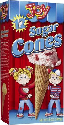 Count sugar ice cream cones