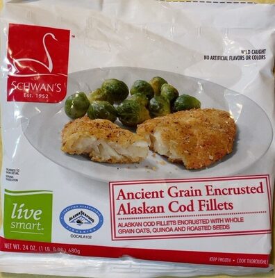 Ancient Grain Encrusted Alaskan Cod Fillets