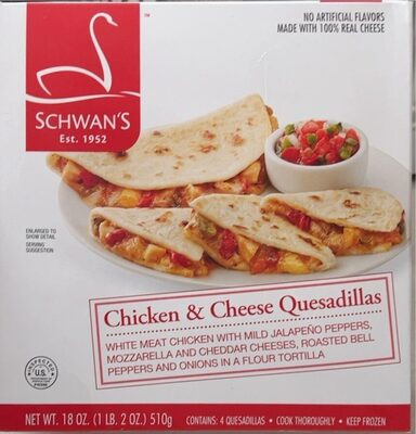 Chixken and cheese Quesadillas