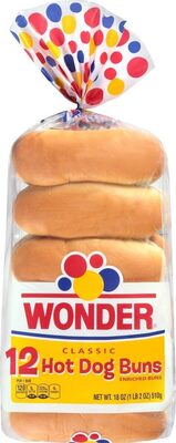 Classic Enriched Hot Dog Buns front packaging
