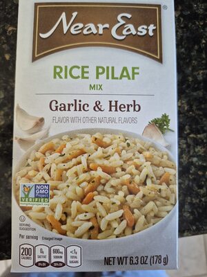 Rice pilaf garlic and herb