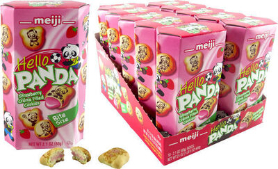 Hello Panda Creme Filled Cookies, Strawberry