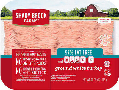 Ground white turkey