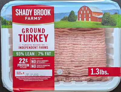 93% lean ground turkey