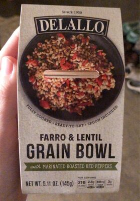 Farro and Lentil Grain Bowl front packaging
