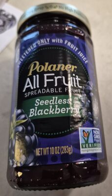 All Fruit Seedless Blackberry Spread