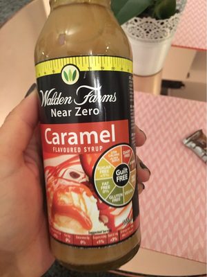 Caramel syrup calorie free nutrition facts table
