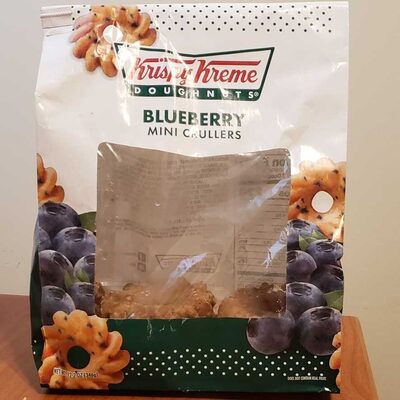 Blueberry mini crullers, blueberry