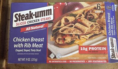 Chicken Breast Sandwich Steaks Formed And Thinly Sliced