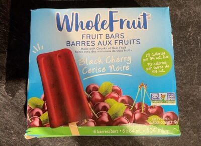 Black Cherry Fruit Bars front packaging