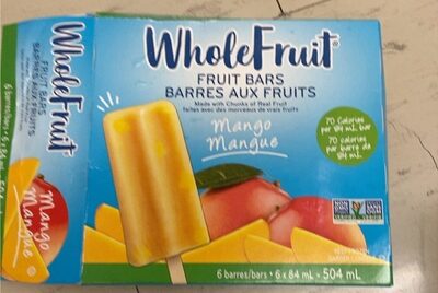 Mango Frozen Fruit Bars