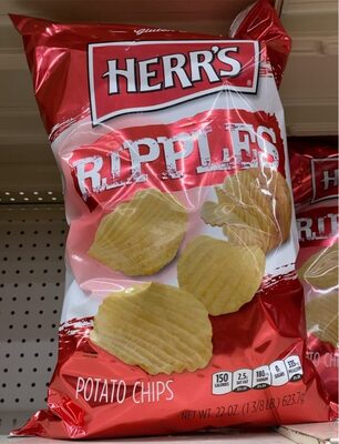 Ripples potato chip front packaging