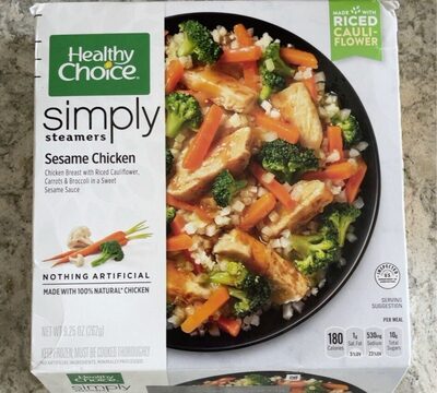 Simply Steamers Sesame Chicken front packaging