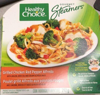 Grilled Chicken Red Pepper Alfredo