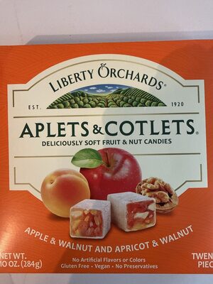 Liberty Orchards, Aplets & Cotlets, Apple, Apricot, & Walnut Candies From The Pacific Northwest