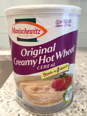 Original creamy hot wheat cereal front packaging