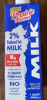 2% Reduced Fat Milk