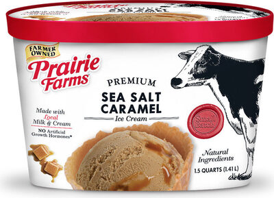 Premium sea salt caramel ice cream
