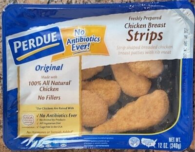 Freshly Prepared Chicken Breast Strips