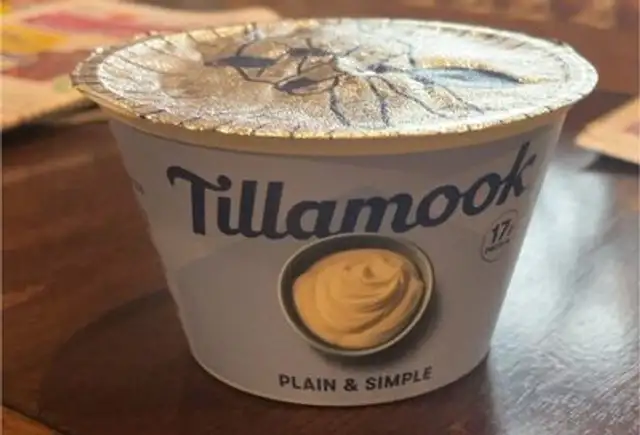Plain & Simple greek yogurt front packaging