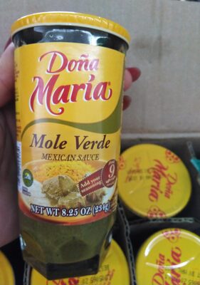 Dona maria, mole verde mexican sauce