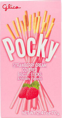 Pocky strawberry cream covered biscuit sticks