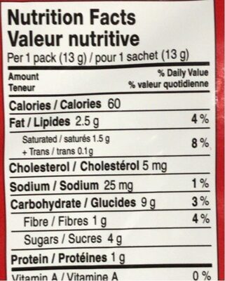 Pocky Biscuit sticks chocolate cream coated nutrition facts table