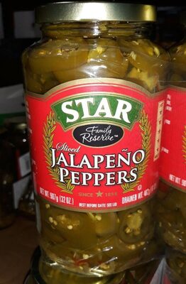 Sliced jalapeño peppers