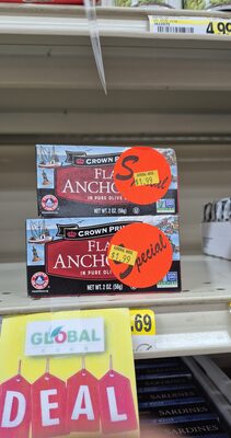 Flat Anchovies In Olive Oil