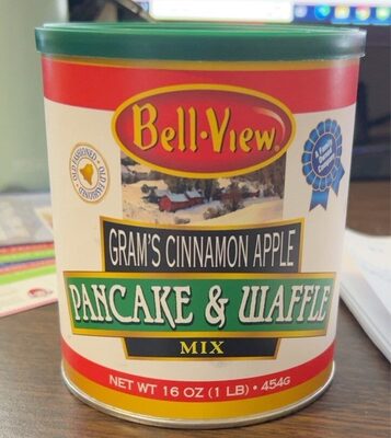 Gram’s cinnamon apple pancake &waffle mix front packaging