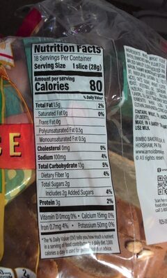 Whole Grains Oatnut Small Slice Bread