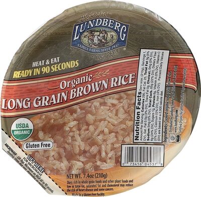 Organic Heat & Eat Long Grain Brown Rice