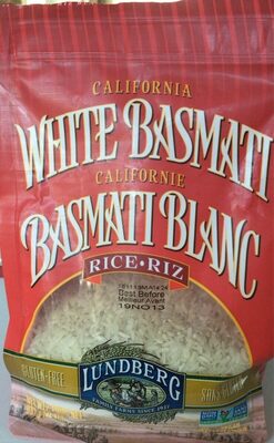 California White Basmati Rice front packaging