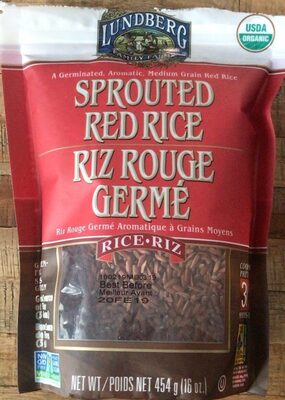 Organic Sprouted Red Rice front packaging