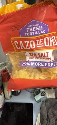 Sea Salt Corn Tortilla Chips front packaging