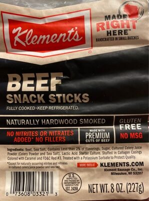 Beef Snack Sticks