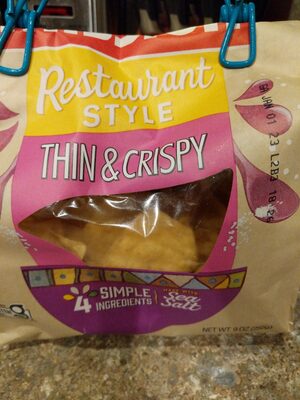 Restaurant style thin & crispy authentic mexican tortilla chips, restaurant style