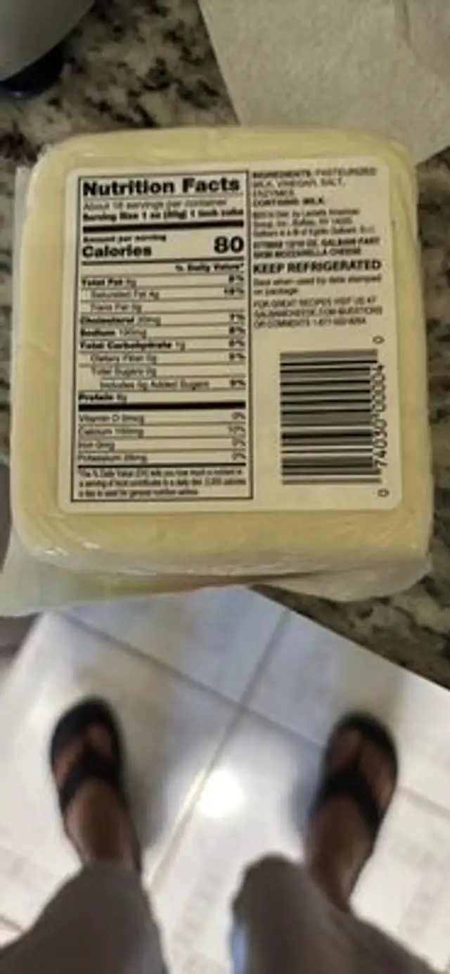 MOZZARELLA CHEESE Italian Style PART SKIM nutrition facts table