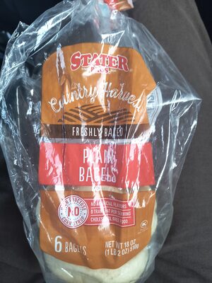 Freshly Baked Plain Bagels