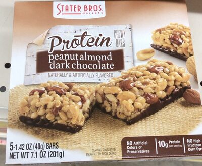 Protein peanut almond dark  chocolate